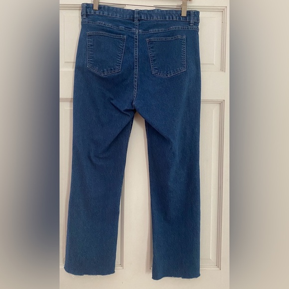 Basic Additions Blue Jeans s.10 cropped flared cutoffs excellent condition $95 - Picture 6 of 11